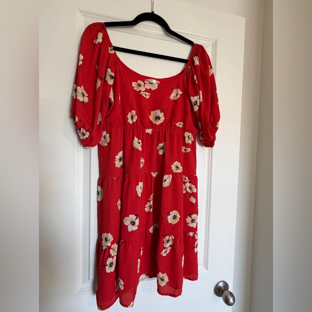 Signature Red Floral Women's Dress